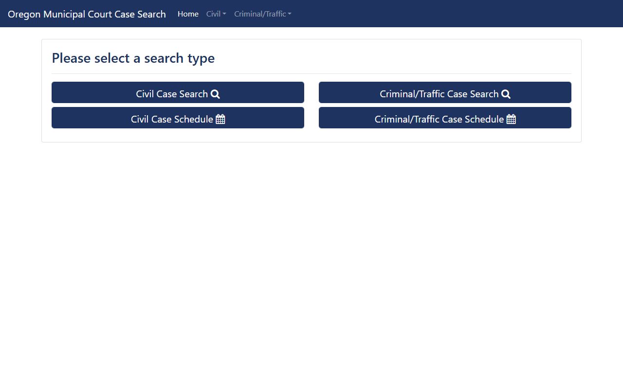 Wallowa County court dockets Oregon municipal case search