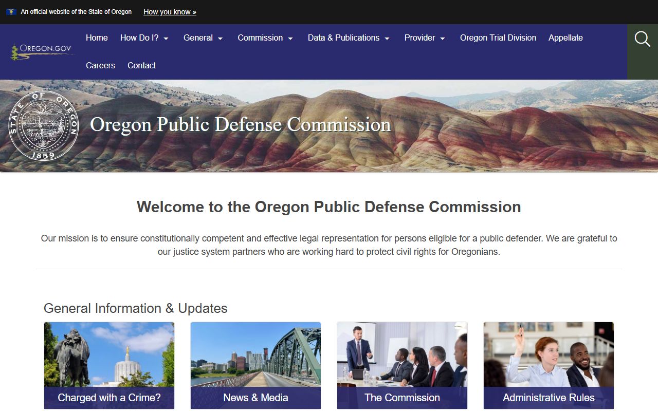 Wallowa County criminal court records Oregon Public Defense Commission