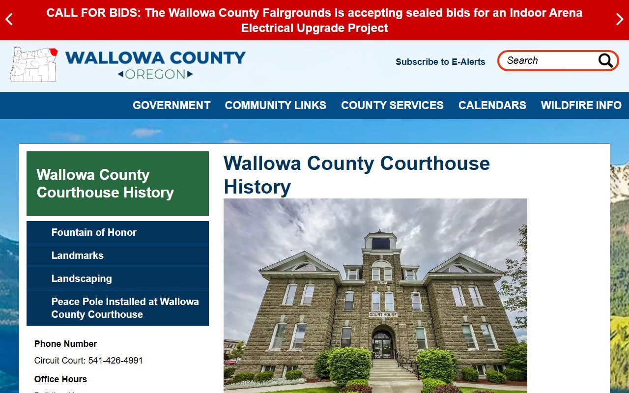 Wallowa County court records courthouse information