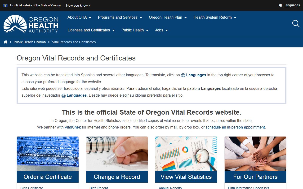 Wallowa County marriage and divorce records Oregon Vital Records